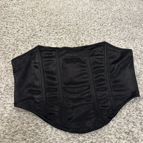 Thin Black Corset Top - Picture 1 of 3